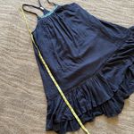 Free People pretty high-low black crisscross back embroidered muslin dress Photo 11