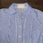 Kate Spade Broome Street Blue Striped Mini Cotton Shirtdress Size Small Photo 4