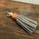 A Rare Graf Lantz Granite Felt Natural Leather Keychain Key Ring Bag Charm Tan Photo 1