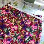 Vintage Jones New York Hawaii Floral Rayon Shorts Red Size L Photo 3