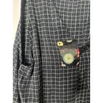 Odile Anthropologie Black Button Plaid Sleeveless Vest Lagenlook Boho Artsy S Photo 1