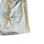 BHLDN Anthropologie Strapless Green Satin Dress Ruched Knee Length Size Med NWT Photo 5