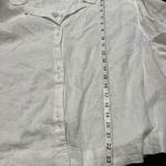 Stars Above Blouse XXL Linen Button Down Coastal Beach Resort Short Sleeve NEW Photo 7
