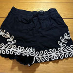 Maison d’ Amelie 6 embroidered shorts linen Black Photo 0