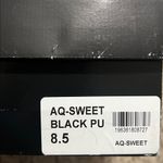 AQUA SWEET Faux Leather Square Toe Block Heel Sandals, Size 8.5, NEW in Box Photo 8