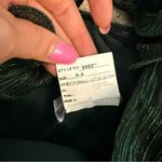 After Six  6883 Covertible Ruffle Strap Pleated Gown Metallic Evergreen S Photo 5