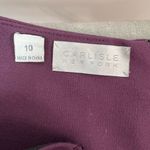 Carlisle New York sleeveless purple a line dress with zippers on pleats of hemli Photo 8