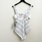 Athleta NWT $128 291944 Chevron High Leg One Piece Swimsuit Swimwear Size 34D/DD Photo 6