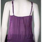 Papaya Sz S Deep Purple Gauze Type Summer Top Sleeveless So Cute! Photo 5