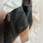 Vince Camuto  Katleen Black Suede Open Toe Ankle Bootie Sz 7.5M/EU 37.5 Peep Toe Photo 4