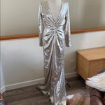 Reformation This is a Gatsby Dress in a silver or champagne color new with tags Photo 4