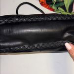 Laura Ashley BRAND BLACK LEATHER HAND BAG SNAP CLOSURE MIDDLE ZIP POCKET Photo 10