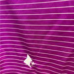 Nike  Purple Striped Golf Tour Performance Dri Fit Sleeveless Polo 2XL Athletic Photo 2