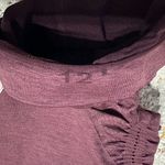 Lululemon  The Flow Crop Il Heathered Bordeaux Drama Leggings Size 12 burgundy Photo 9