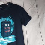 teeturtle Bad Wolf Navy Blue Graphic Women's T Photo 2