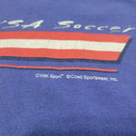 Coed Sportswear, Inc. 1990s Vintage USA Soccer Shirt Size Large L By Graphic Tee American Flag Stars And Stripes Graphic Print T-Shirt Unisex T-Shirt  Photo 3