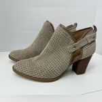 Franco Sarto  Perforated Taupe Ankle Booties size 6.5 Photo 2