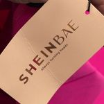 SheIn Bae hot pink neon High Waist Straight long leg pant size small Photo 4