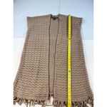 Charlotte Daniel Sleeveless Duster Cardigan Fringe Tan Knit Sweater Vest Size 8 Photo 2
