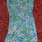 Lilly Pulitzer  Blue and Green Floral Dress Photo 0