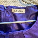 Calvin Klein Purple Sleeveless Dress Belted Fitted Career Photo 1