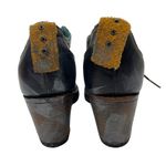 Pskaufman Crosswalk Oxford Ankle Boots Hand Paint Metallic Cap Toe Size 7 Black Photo 6