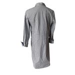 Claridge + King Black Gingham Banded Cotton Shirt Dress, Sz M Size M Photo 3