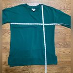 LuLaRoe  Hannah crewneck sweatshirt. Hunter/ Forrest Green. Size Small Photo 4