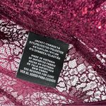 R & M Richards  Scalloped Sequin Lace Bolero Size Large In Wine Red NWT Photo 7