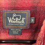 Woolrich  Size Medium Long Sleeve Button Down Shirt Top‎ Blouse Red Plaid Flannel Photo 2
