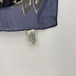 Ann Taylor Blue & Black Floral Sheer Rectangle Scarf Accessory Multifunction Y2k Photo 3