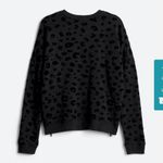 Rails  Marlo Flocked Side Zip Knit Top black large Photo 1