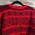 Paris Sport Club Red And Black‎ Button Front Crop Cardigan Size Small Photo 5