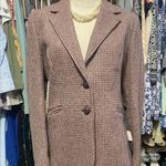 Raphaelo Vintage Wool Jacket/Blazer S11 Berry/Tan. Photo 0