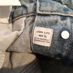 ZARA Womens Busted Knees Distressed Slightly Baggie Button Fly Size 8 Photo 4