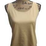 Chico's Classic Beige Tank Top Essential Sleeveless Basic Shell Size 2 Photo 0