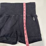 Free People Movement Black Seamless Ribbed High Rise Shorts XS/S Photo 5