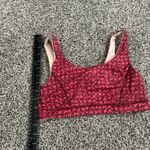 Lululemon  Red Patterned Sports Bra Size 6 Medium Photo 7
