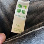 Green Tea Crushed Velvet Top Charcoal Gray Womens Shirt New Roomy Small Photo 2