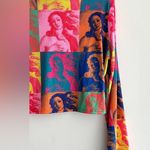 Nasty Gal Kitsch Postcard Mesh Cropped Top, Multicolored, Size 14, NWT Photo 7