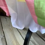 J. Marie Emery Adjustable Beaded Tie Strap Colorful Striped Midi Dress Size M Size M Photo 7