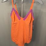 YITTY NWT  Orange and Purple Lace Trim‎ Bodysuit size Large Photo 0
