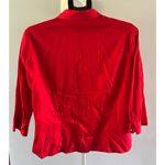Apostrophe  Women's Red Quarter sleeve double front pocket button down size‎ 18 Photo 3