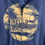 Life is Good Women's Black Sun Island Hooded Sweatshirt Jacket Zip Hoodie Sz S Photo 1