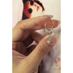 Boutique Dainty‎ 14k Gold Plated S925 Black Melee Diamond Ring, Size 7 Photo 13