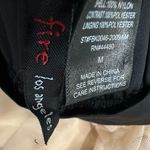 Fire Los Angeles Black Cream High-Low Midi Skirt Size M Photo 9