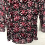 Y2K GNW Top Womens Medium Retro Floral Mesh Boho Fairygoth Whimsygoth Grunge Black Photo 3