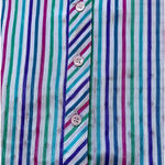 VTG Purple Rainbow Schrader Sport Petites Stripe Dress Size 8 Photo 11