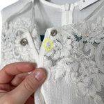 Sandro Paris White Lace & Black Colorblock Two Tone Mini Dress Photo 10