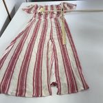 Elan  Dress Womens 3X Red White Striped Off Shoulder Maxi Boho Summer Cotton‎ Photo 5